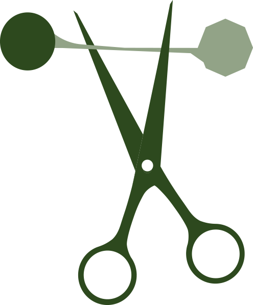 scissors green